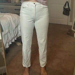 Universal threads white straight jeans